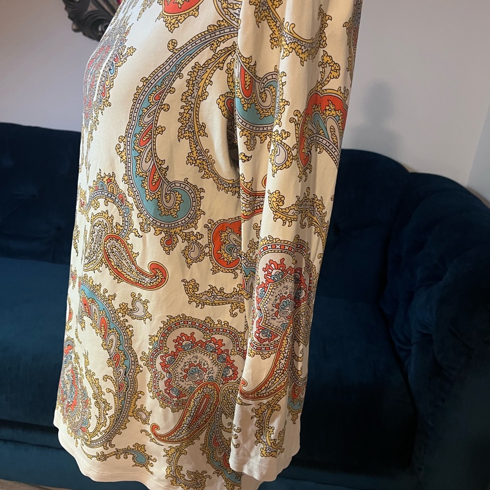 Charter Club Multicolor Paisley Blouse - Picture 6 of 10